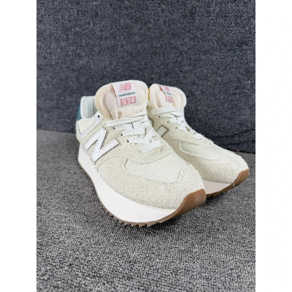New Balance 574 Shoes Womens 9.5 Turtledove Vintage Teal Sneaker WL574ZKB